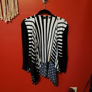 Black and White Patterned Shrug